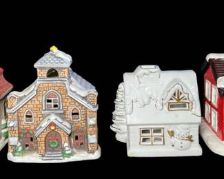 Lefton Tea Light Houses 