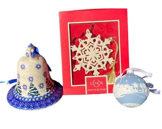 Lenox and Wedgwood Ornaments 