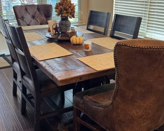 Rustic Style Kitchen Table with Chairs
