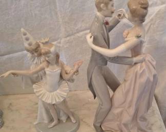 Pair Lladro Signed Figurines
