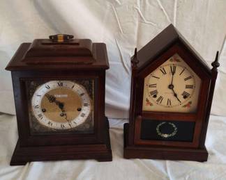 Two Antique Mantel Clocks