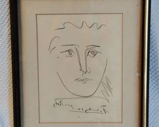 Pablo Picasso Pour Roby Original Etching COA