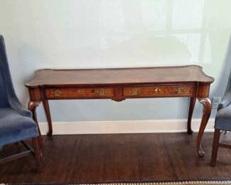 Sofa Table 2 Drawer And 2 Upholstered Chairs