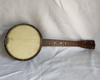 Vintage 4 String Resonator Banjo Ukele small Size 