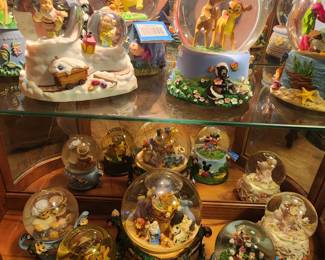 Large snow globe collection - many Disney
