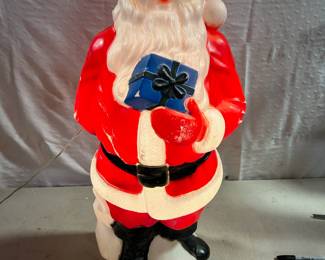 Vintage blow mold Santa baby!