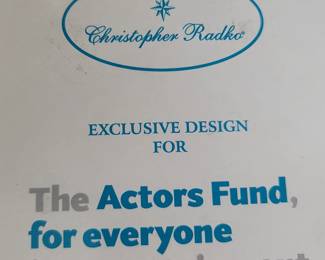 Radco Angela Lansbury Christmas ornament 