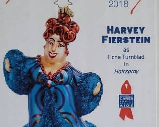 Radco Harvey Fierstein Christmas ornament 