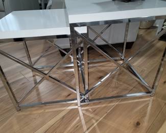 Chrome end tables