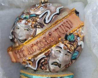 Radco comedy and tragedy Christmas ornament 