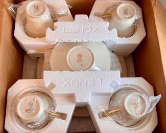 Lenox Eternal.  Two separate, four-piece place settings in original boxes available.