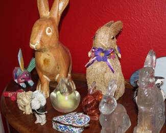 lots of bunnies and owls