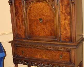 Jacobean revival china cabinet