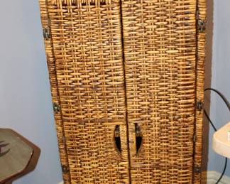 rattan cabinet