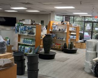lots! of NEW pond products, pumps, filters, etc., etc