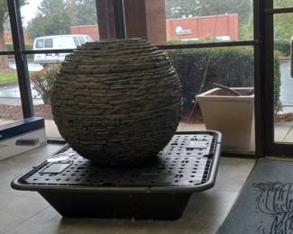 Lightweight fountain sphere and basin (NEW)