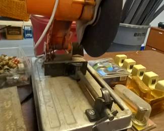 Abrasive chop saw.