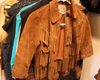 Youth suede fringe jacket