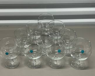 Tiffany set 10 rare vtg goblets
