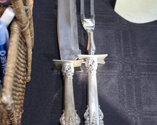 Wallace Reed & Barton sterling handle carving set