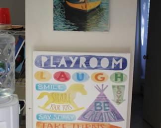 Playroom signs