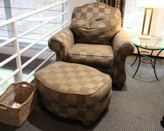 Ethan Allen chair & ottoman