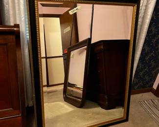 #15	Beveled black and gold painted Mirror 35x45	 $75.00 
