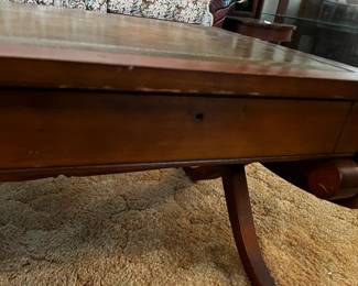 #5	Drop-leaf coffee table with leather top 35-51x20x16	 $45.00 
