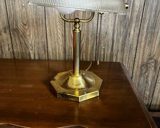 #45	Brass desk lamp one pull (as-is finish)	 $20.00 
