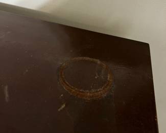 #27	Chest of drawers 5 drawer with carving with one divided drawer (as-is) missing one handle 33x19x50	 $125.00 
