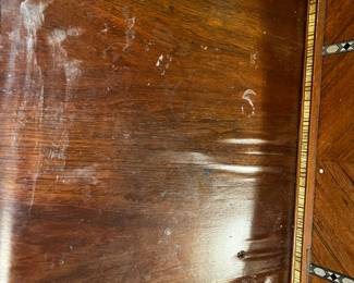 #25	Waterfall wood vanity with mirror 5 drawers (as-is finish) with metal handles 51x18x28x68	 $225.00 
