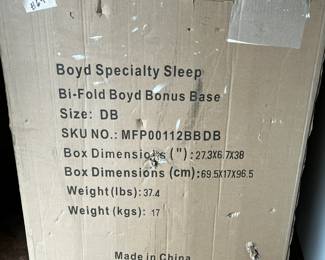 #64	Boyds Specialty sleep bi-fold twin size cots (no mattress)	 $20.00 
