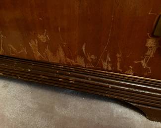 #22	Waterfall Chest of drawers 5 drawers 34x19x52 (as-is finish)	 $175.00 
