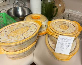 #75	Temptations Oldworld Cream Bakeware 6pcs.	 $100.00 
