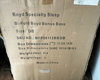 #65	Boyds Specialty sleep bi-fold twin size cots (no mattress)	 $20.00 
