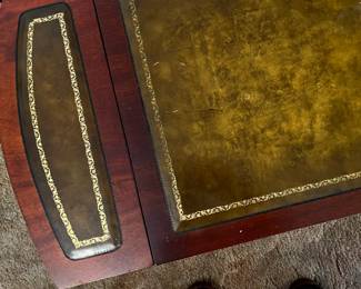 #5	Drop-leaf coffee table with leather top 35-51x20x16	 $45.00 
