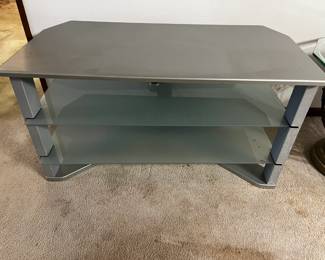 #30	Tv stand metal and glass 2 shelves 43x22x22	 $30.00 
