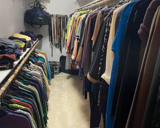 Closet full of vintage clothing and new with tags