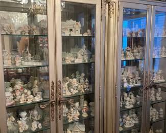 Two beautiful Thomasville Bellasera Collection 45" display cabinets 