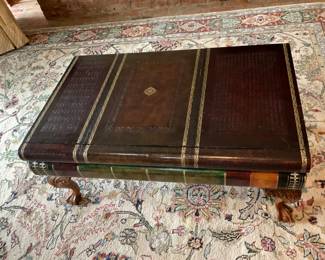 Hooker Book Motif Queen Anne Coffee Table