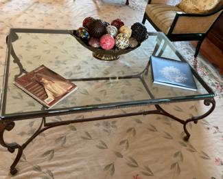 CTH 36” X 56” Metal Coffee Table Glass Top
