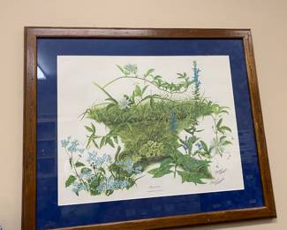 Framed signed and numbered print by Mary rose Wampler 