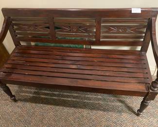 20th Century wooden  Bench