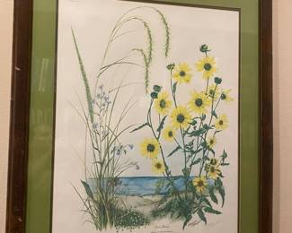 Framed Maryrose Wampler signed and numbered print 