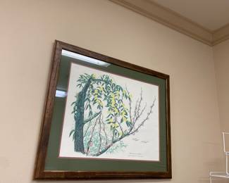 Framed signed and numbered print by Maryrose Wampler