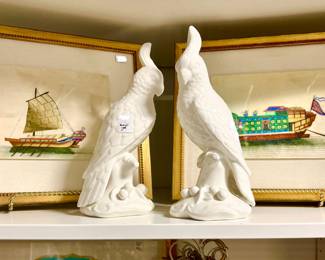 Chelsea House parakeets.