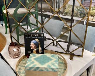 Claire Crowe “Celeste” fireplace screen. Retail $3700. Not our price.