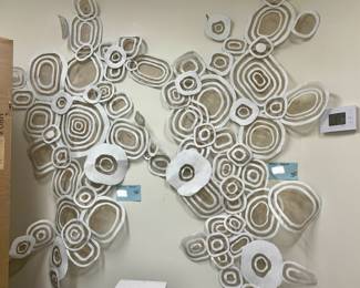 Atticus Adams modern wall sculptures.  Retail $4900 each 