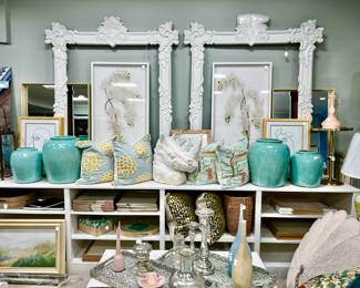 Art, pillows, frames, mirrors!