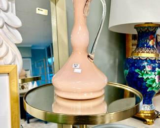 Beautiful Murano pitcher. Love the peachy pink!